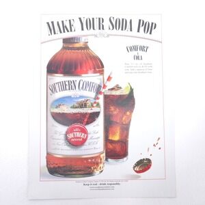 Southern Comfort Print Ad Make Your Soda Pop Bar Decor Advertising Liquor Promo